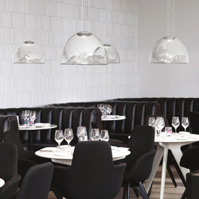 LUSTRE, MOUNTAIN VIEW, CRISTAL, GRIS, CHROME, Ø55CM - AXO LIGHT