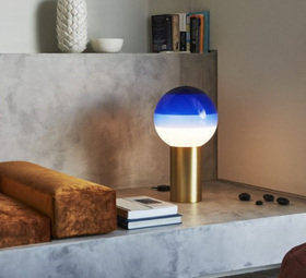 Lampe à poser, Dipping Light, bleu, LED, Ø30cm, H54cm - MARSET