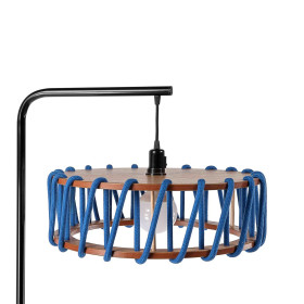 LAMPADAIRE, MACARON L BLEU ET NOIR, BLEU, L45CM, H163CM - EMKO