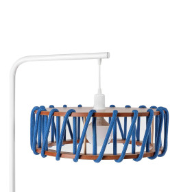 LAMPADAIRE, MACARON L BLEU ET NOIR, BLEU, L45CM, H163CM - EMKO