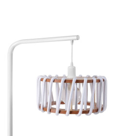 LAMPADAIRE, MACARON S BLANC ET BLANC, BLANC, L30CM, H163CM - EMKO