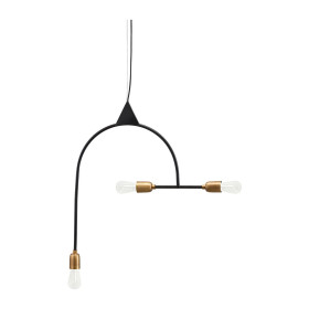SUSPENSION, ARCH, NOIR ET LAITON, L63CM, H66,5CM - HOUSE DOCTOR