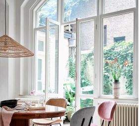 Suspension, Wicker Triangle, naturel, Ø80cm, H26cm - HK Living