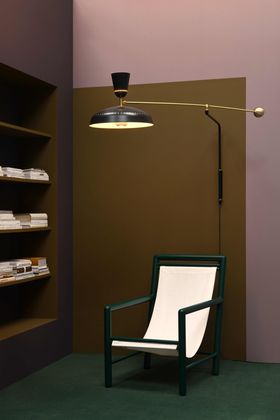 APPLIQUE MURALE, G1 GUARICHE, NOIR, L35CM, H67CM - SAMMODE