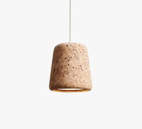 SUSPENSION, MATERIAL, NATURAL CORK , LIÈGE, H14CM, Ø 13CM - NEW WORKS