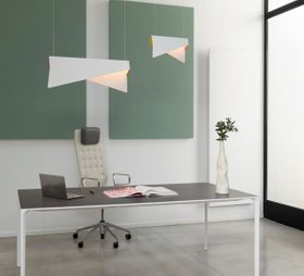 SUSPENSION, GRANDE MOBULA, BLANC ET ORANGE, L28,2CM, H77CM - DESIGNHEURE