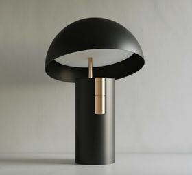 LAMPE, BALADEUSE, GRANDE ALTO AVEC ENCEINTE INTÉGRÉE, NOIR ET OR, IP40, LED, DIM, 2700K, 1200 LM, Ø50CM, H70CM - JAUNE FABRIQUE