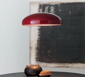 Suspension, Pangen, rouge, Ø60cm - Fontana Arte