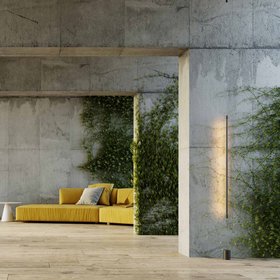 Lampadaire suspendu, René, noir mat, Ø7cm, H120cm - Robin