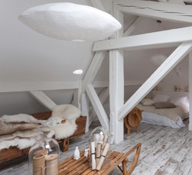 SUSPENSION, NUAGE SUSPENSION, BLANC, L118CM, H40CM - CELINE-WRIGHT