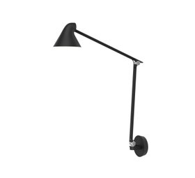 Applique murale, NJP bras long, noir, sans câble, LED, dim, 2700K, 529 lm, Ø14,9cm, H96cm - Louis Poulsen