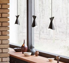 Suspension, Ninotchka 125, noir, L12,5cm, H22,5cm-Lyfa