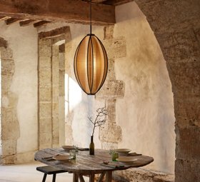 Suspension, Solis L, naturel, Ø40cm, H81cm - Forestier