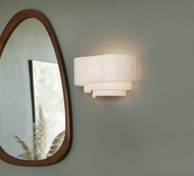 Applique murale, Pebble, écru, L40cm, H25cm - Market Set