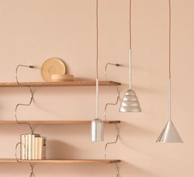 Suspension, Figura Arc, chrome, Ø10cm, H45cm - SCHNEID