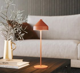 Baladeuse, d'extérieur, Amelie, terracotta, IP65, LED, dim, 2200-3000K, 95-130 lm, Ø12cm, H34cm - Zafferano