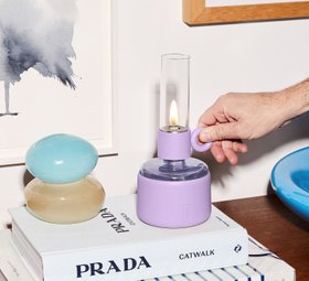 Lampe à huile, Flamtastique XS, lilac, Ø10,5cm, H22,5cm - Fatboy