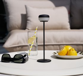 Lampe, Baladeuse, Cheerio, anthracite, IP55, LED, dim, 2200K, 14 lm, Ø8cm, H26cm - Fatboy