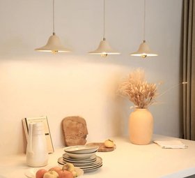 Suspension, Gigaro M, blanc chaux,  Ø23cm, H10cm - Masamé