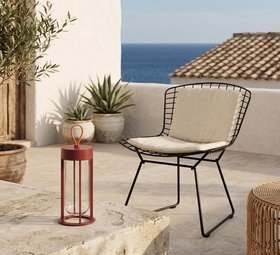 Lampe, Baladeuse, d'extérieur, In Vitro, rouge terracotta, IP65, LED, dim, 2700K, 115 lm, Ø13,2cm, H39,3cm - Flos
