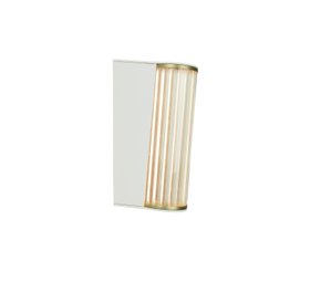 APPLIQUE MURALE, DELSON 210, BLANC CRÈME, IP44, LED, 2700K, 260 LM, L7,2CM, H21CM - BROSSIER SADERNE