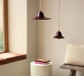 SUSPENSION, GIGARO S, TERRE BRULÉE, Ø16CM, H9CM - MASAMÉ
