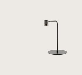 LAMPE À POSER, TEA, S1337, GRIS MÉTALLIQUE, MARBRE MARRON, LED, DIM, 2700K, 600 LM, L25CM, H39,5CM - AROMAS DEL CAMPO