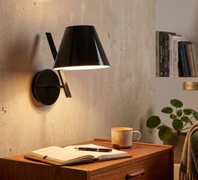APPLIQUE MURALE, LA PETITE WALL, NOIR, Ø19,4CM, H26CM - ARTEMIDE