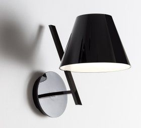 APPLIQUE MURALE, LA PETITE WALL, NOIR, Ø19,4CM, H26CM - ARTEMIDE