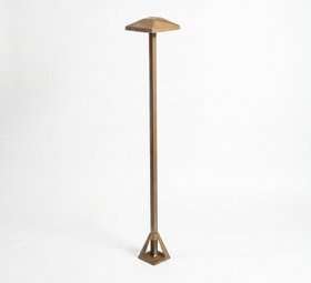 BORNE D'EXTÉRIEUR, AURA EDGE, LAITON VIEILLI, IP65, LED, 3000K, 207 LM, L10,5CM, H80CM - MORETTI LUCE