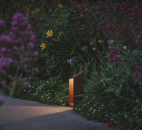 BORNE, DOMUS B26, ROUILLE, IP65, LED, 2700K, 505 LM, L14CM, H26CM - MARSET