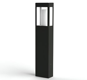 BORNE D'EXTÉRIEUR, BRICK² MODÈLE N°3, GRIS ANTHRACITE, VERRE CLAIR, IP44, L17CM, H80CM - ROGER PRADIER