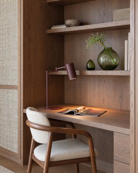 LAMPE À POSER, BILBAO, BURGUNDY, L35CM, H47,5CM - IT'S ABOUT ROMI