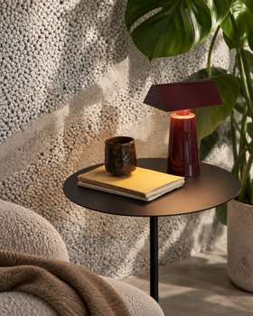 LAMPE, BALADEUSE, CARET MF1, ROUGE BURGUNDY FONCÉ, IP44, LED, DIM, 2700K, 100 LM, L15CM, H22CM - ANDTRADITION