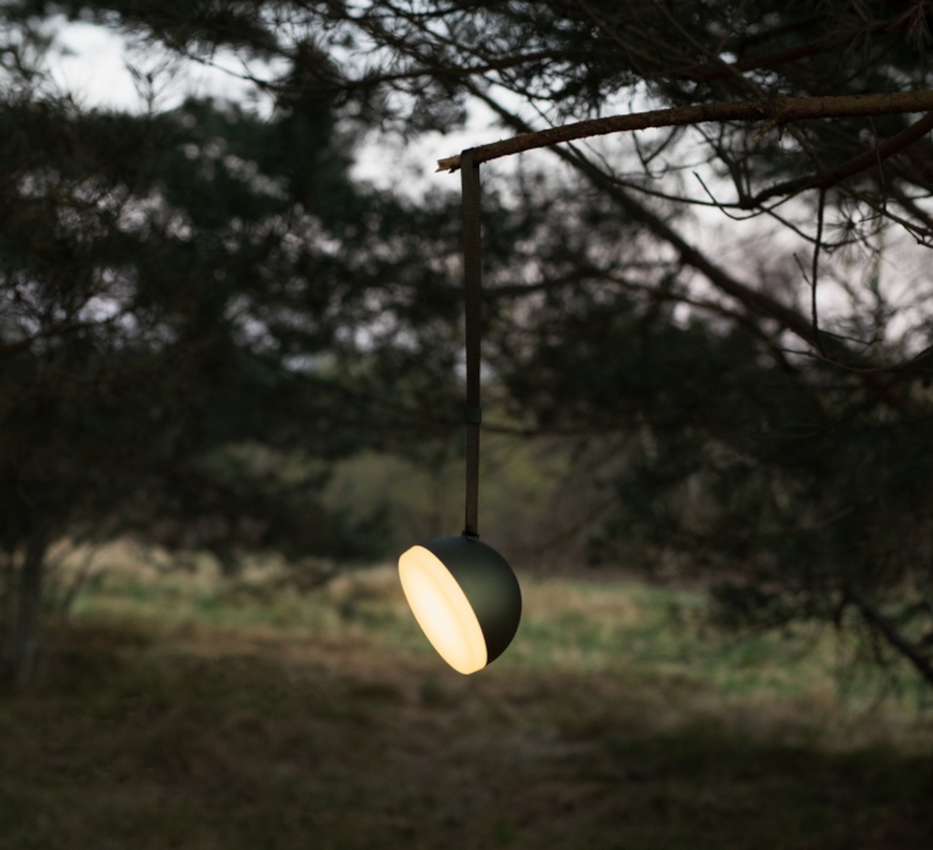 Baladeuse, d'extérieur, Sphere Adventure, vert profond, IP67, LED, dim, 2700K-3300K, 350 lm, Ø14cm, H9,5cm - New Works