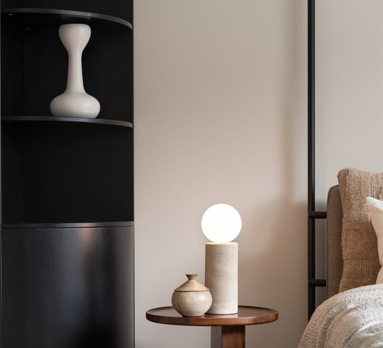 Lampe à poser, Tivoli, blanc, Ø12cm, H33cm - It's about Romi