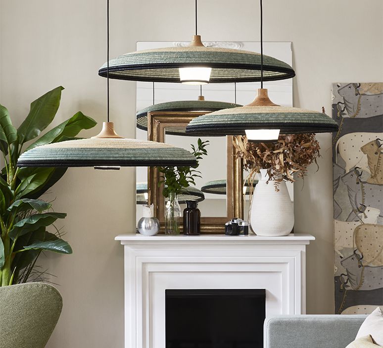 Suspension, Grass M, bleu, Ø60cm, H21cm - Forestier