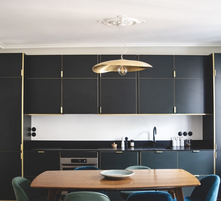 Lustre, Brass 95, laiton, L80cm, P70cm, H20cm - Gervasoni