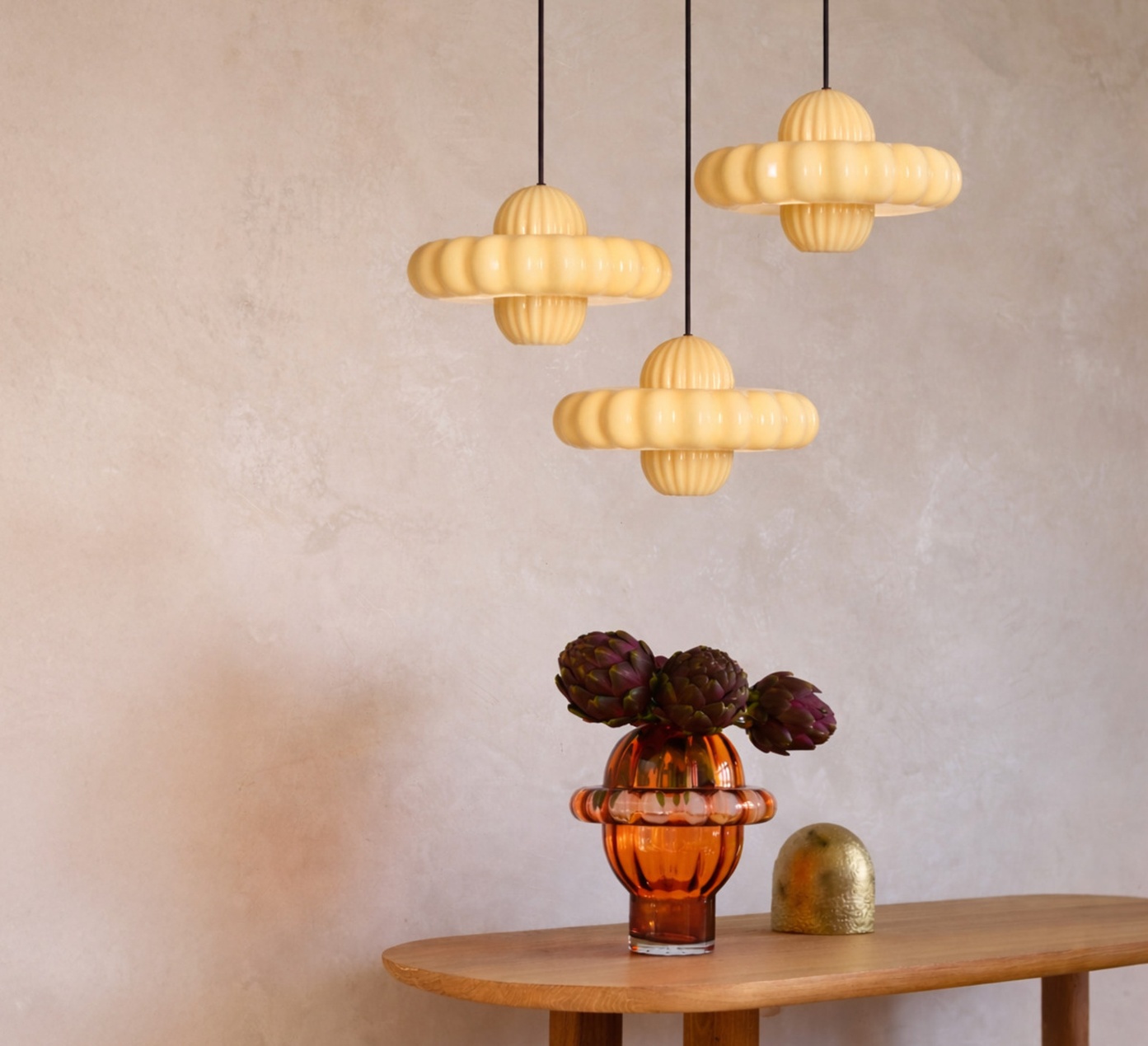 Suspension, Toupi Trio, sirop orgeat, Ø30cm, H60cm - Margaux Keller Collections