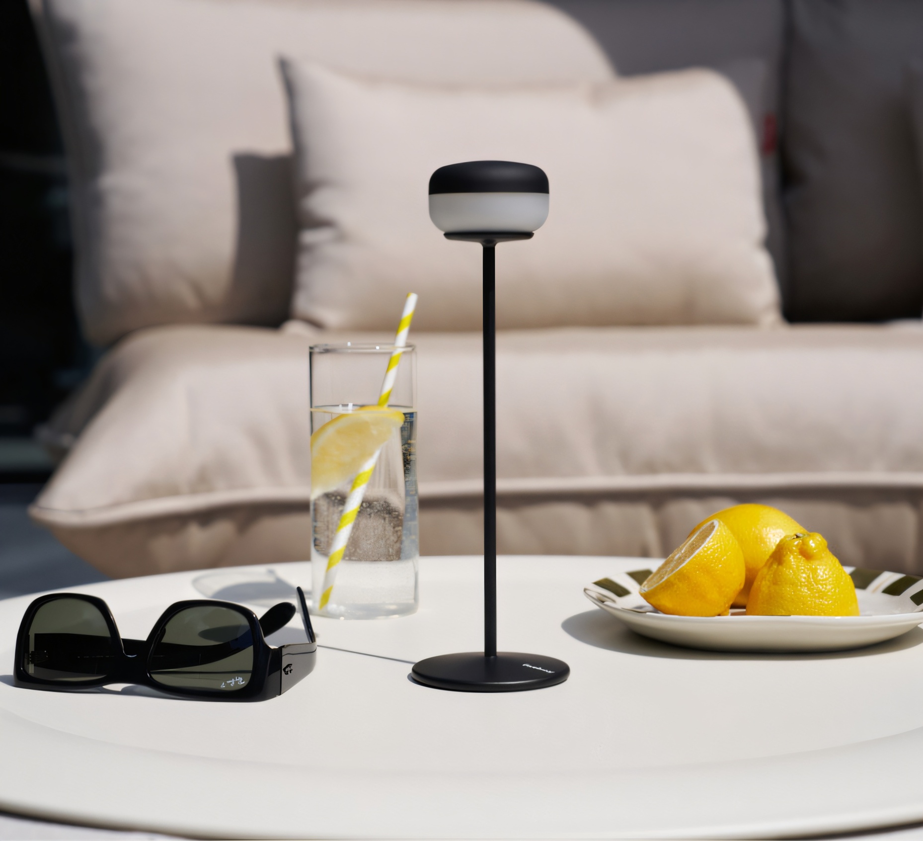 Lampe, Baladeuse, Cheerio, anthracite, IP55, LED, dim, 2200K, 14 lm, Ø8cm, H26cm - Fatboy