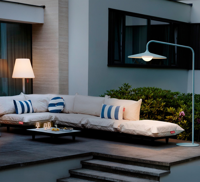 Lampadaire d'extérieur, Archigrande, vert menthe à l'eau, IP55, L182cm, H233cm - Fatboy