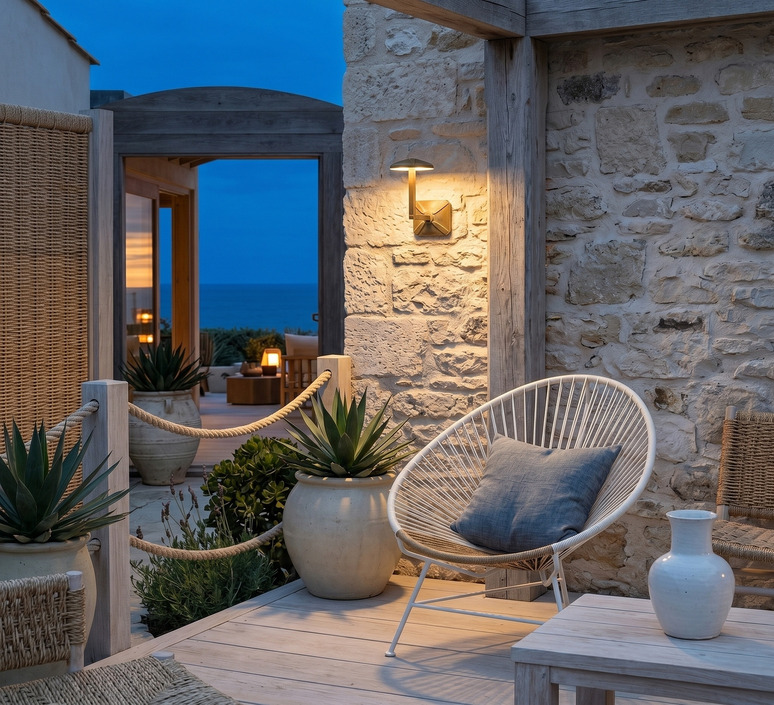 Applique murale, Aura Disk, Laiton Vieilli, IP65, LED, 3000K, 207 lm, L18,6cm, H24cm - Moretti Luce
