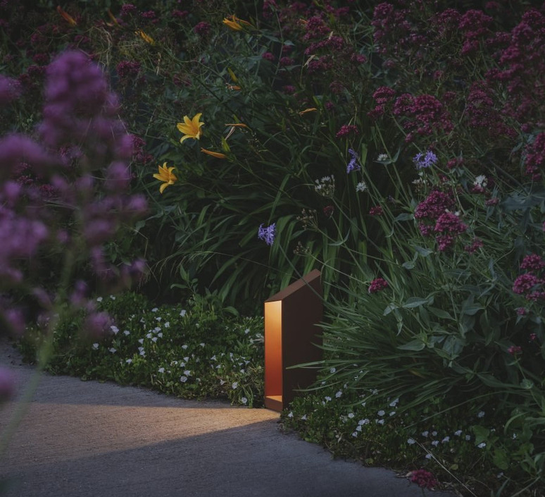 BORNE, DOMUS B26, ROUILLE, IP65, LED, 2700K, 505 LM, L14CM, H26CM - MARSET