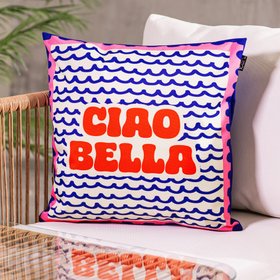 icon Italian Summer Ciao Bella Print Indoor-Outdoor Cushion