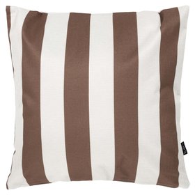 icon Stripe Kyoto Indoor-Outdoor Cushion - Chocolate Brown Deck Stripe
