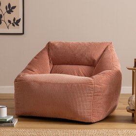 icon Natalia Corduroy Armchair Bean Bag - Dawn Pink