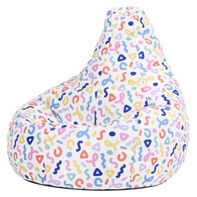 icon Kids Dalton Confetti Print Indoor-Outdoor High Back Bean Bag