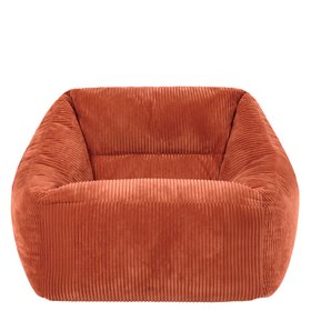 icon Natalia Corduroy Armchair Bean Bag - Terracotta