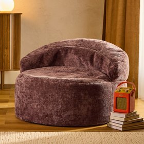 icon® Orb Chenille Accent Chair Bean Bag - Mulberry