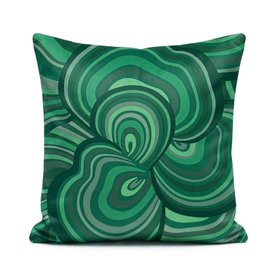 Lichen Malachite Green Cushion